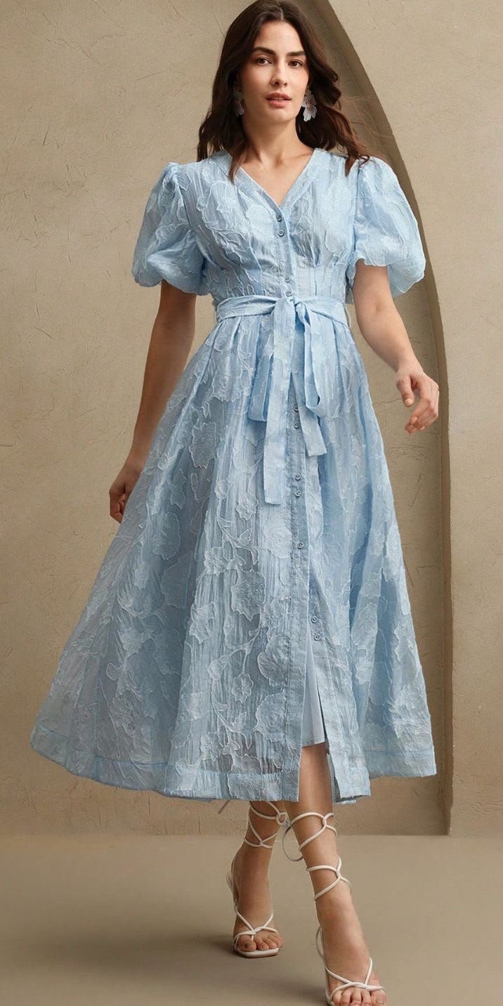 Skyline belted resort dress
